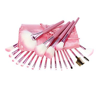 kit de 22 pincéis rosa