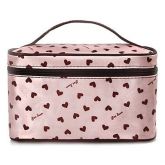 necessaire rosa com corações