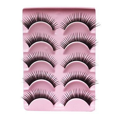 5 pares de cilios postiços